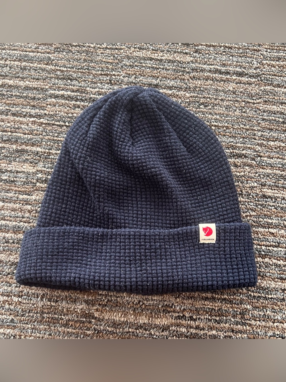 Vintage Fjallraven Kanken Y2K Navy Knit Beanie fall cottage core